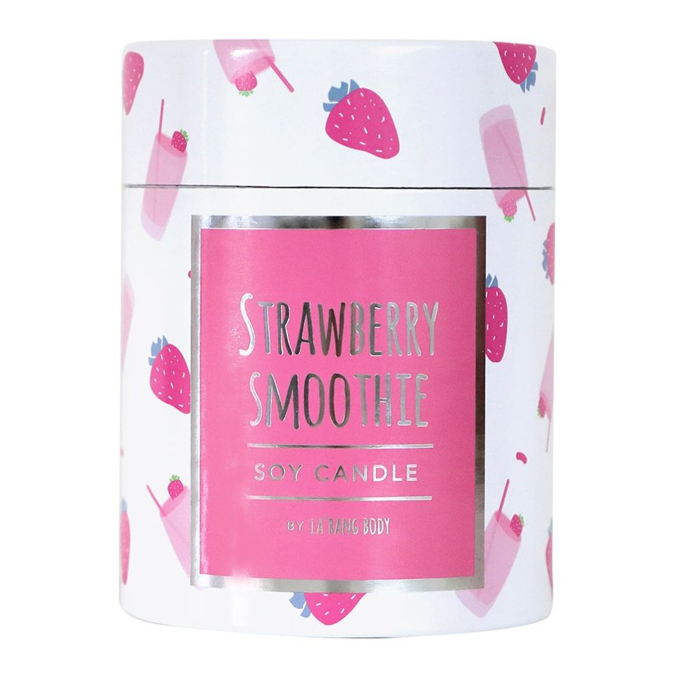 La&#39;Bang Body Wooden Wick Candle | Strawberry Smoothie