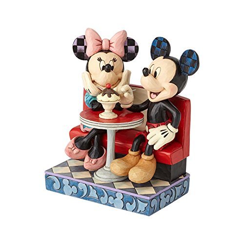 Mickey and Minnie Mouse in Soda Shop | Disney | DISNEY TRADITIONS BY JIM SHORE