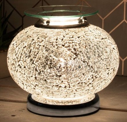 Aroma Orb Lamp | Silver Mosaic