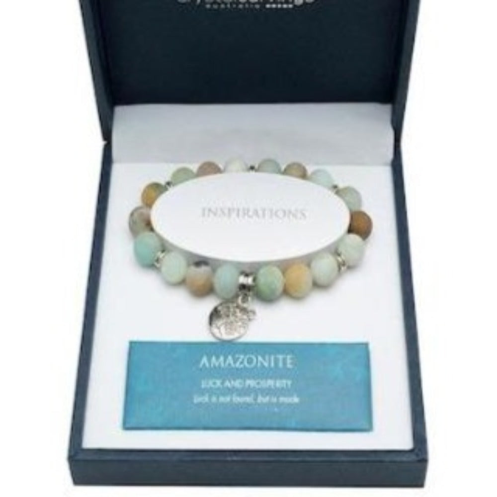 Amazonite | Tree of Life Inspiration | Boxed Charm Bracelet | BRAMBLE BAY