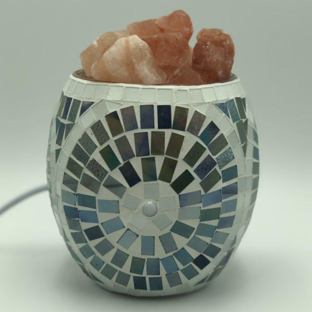 Green Aztec | Mosaic Vase Lamp | EARTH SALTZ