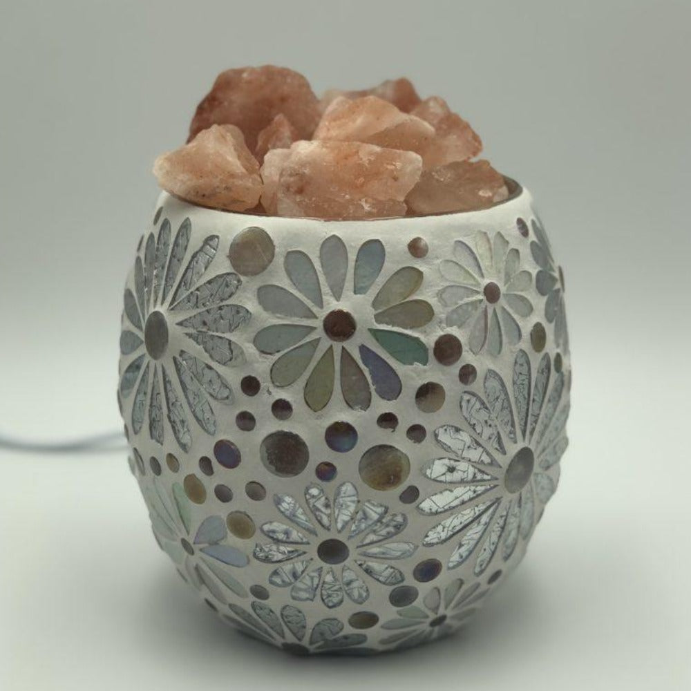 White Flower | Mosaic Vase Lamp | EARTH SALTZ