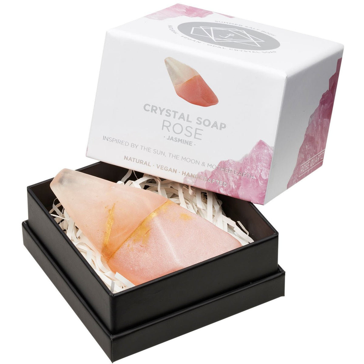 Rose Quartz Crystal Soap | SUMMER SALT BODY