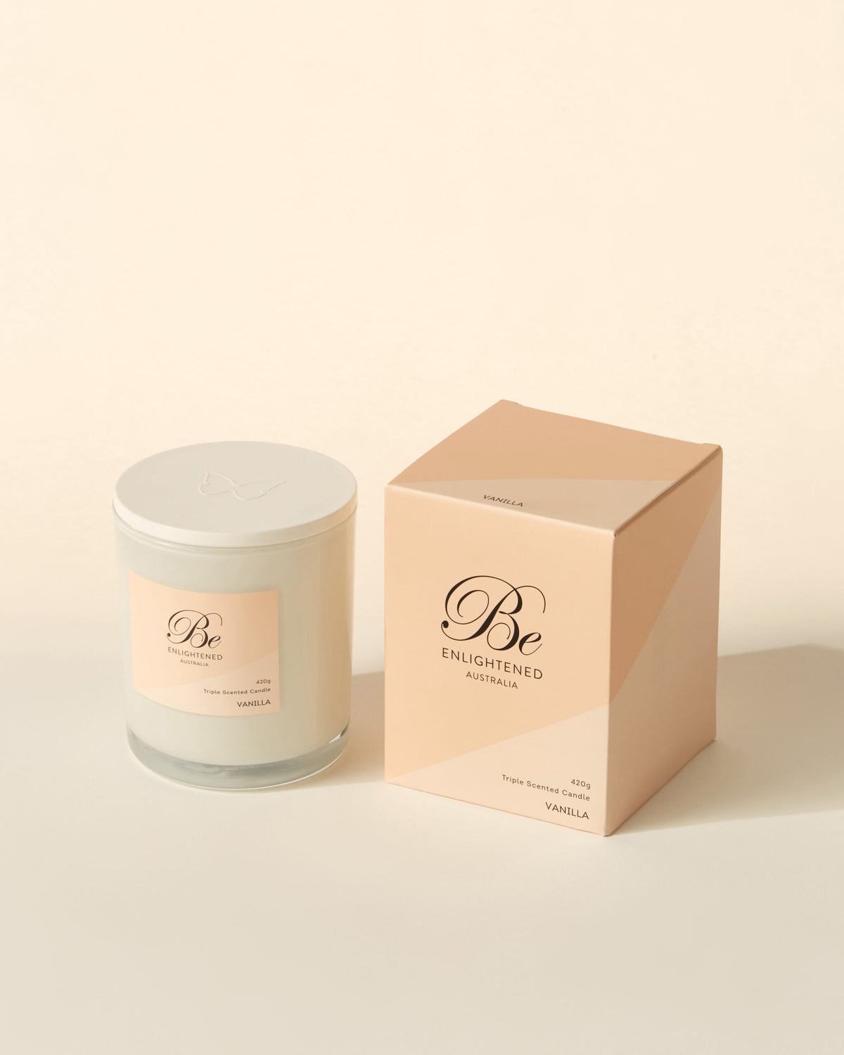 BE ENLIGHTENED Vanilla | Elegant Candle 420g