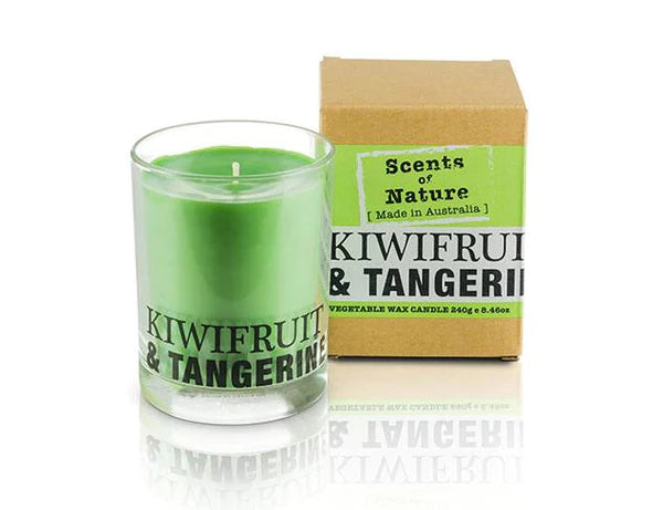 Scents of Nature by Tilley Soy Candle (240gr) - Kiwifruit &amp; Tangerine