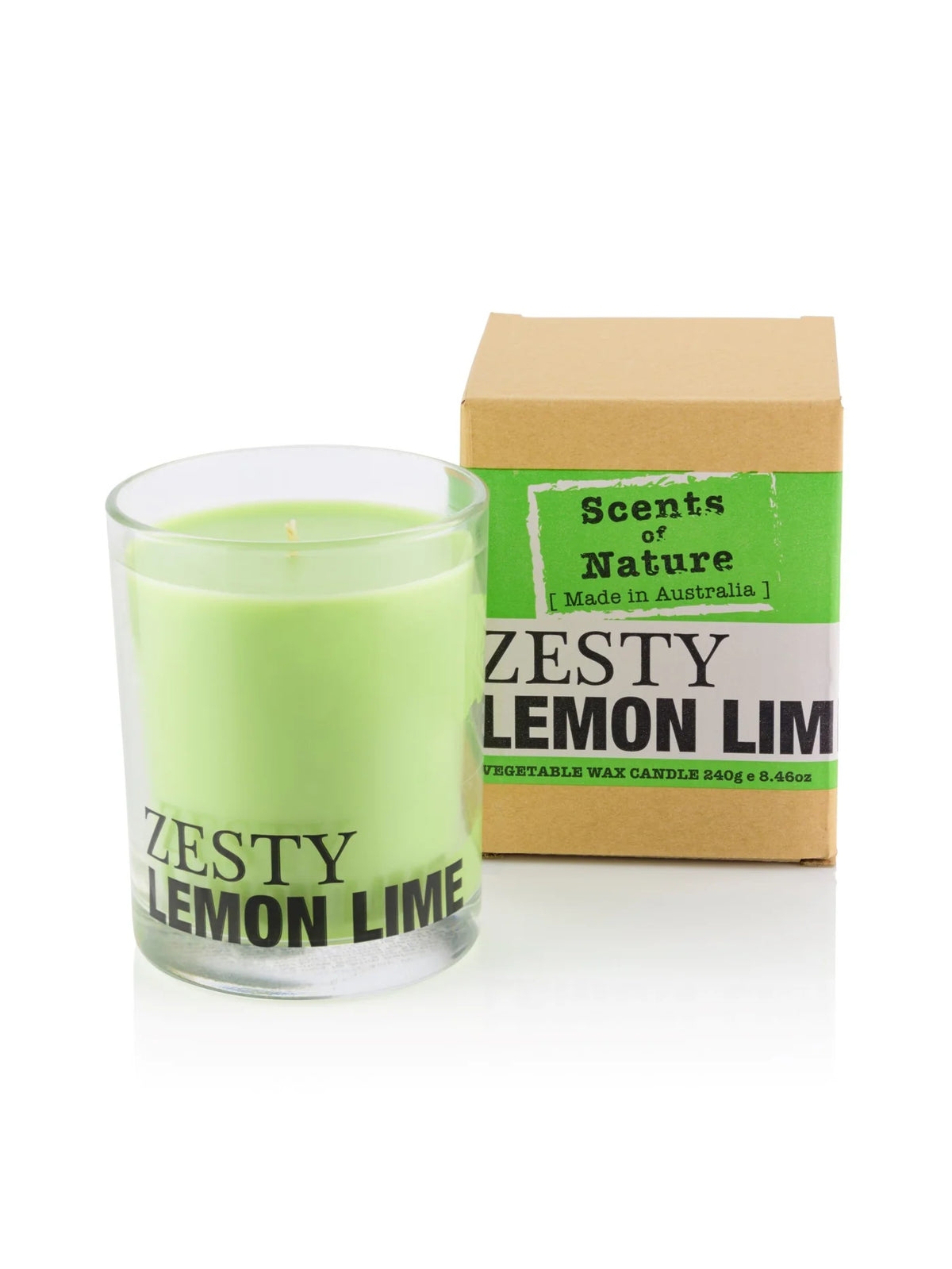 Scents of Nature by Tilley Soy Candle (240gr) - Zesty Lemon Lime